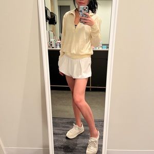 Parade White Quarter Zip